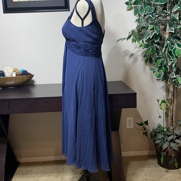 David’s Bridal Beautiful Blue Dress Size 2 NWT - Picture 3 of 7
